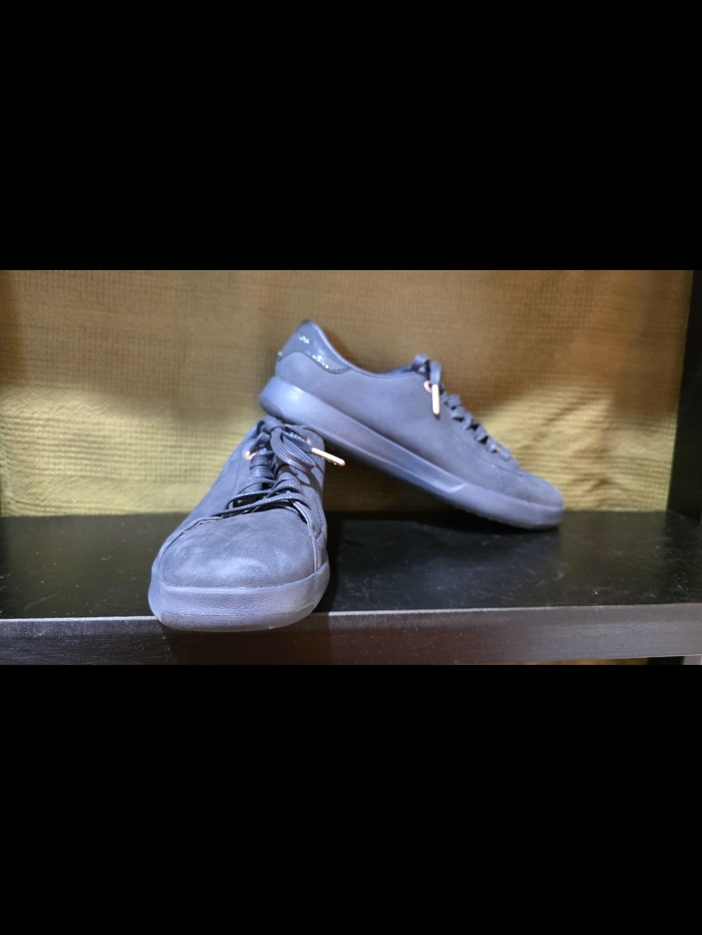 Cole Haan Grande Women's Casual Lace-Up Sneakers in Navy